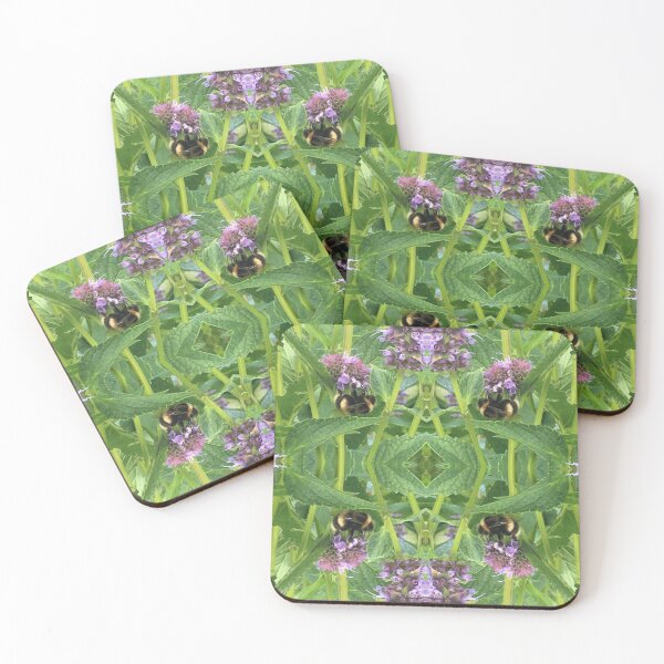 Item preview, Bee Bumbling Green in the Blue Fortune and Summertime Sun designed and sold by RoseAromas.