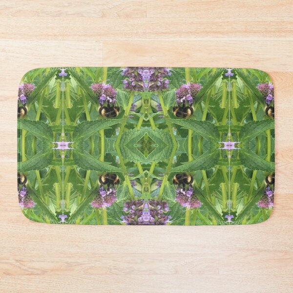 Item preview, Bee Bumbling Green in the Blue Fortune and Summertime Sun designed and sold by RoseAromas.