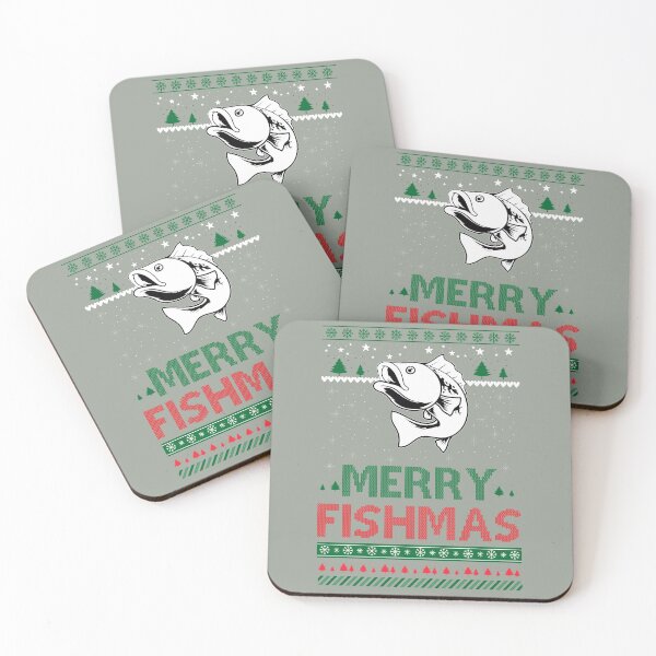 Item preview, MERRY FISHMAS UGLY FISHING CHRISTMAS BASS FISH designed and sold by BuynPose.