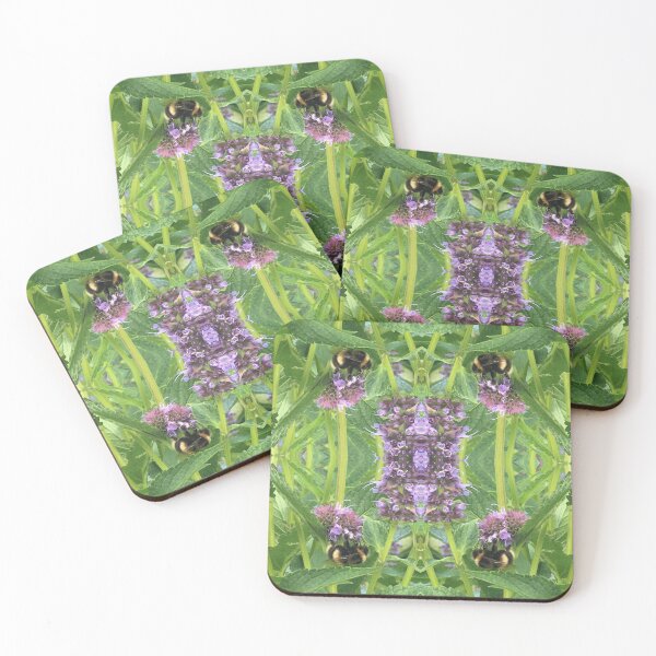 Item preview, Bee Bumbling Green in the Blue Fortune and Summertime Sun designed and sold by RoseAromas.