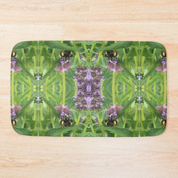 Item preview, Bee Bumbling Green in the Blue Fortune and Summertime Sun designed and sold by RoseAromas.