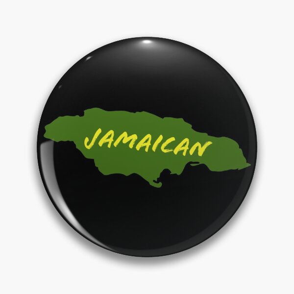 Item preview, Jamaican on the Jamaica Map Outline. designed and sold by IslandDrip.