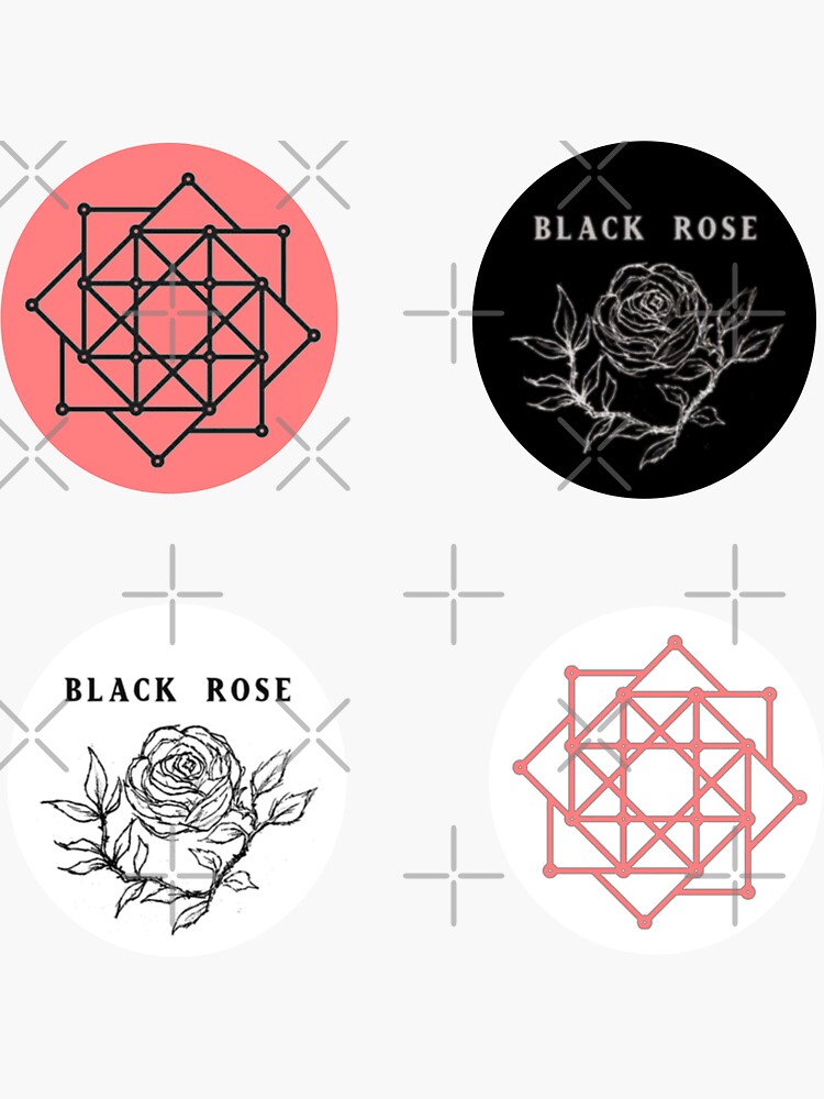 The Rose Symbol Kpop Sticker For Sale By Aysha Draws Redbubble 