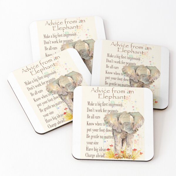 Item preview, Advice from an Elephant SKY designed and sold by loveislovestore.