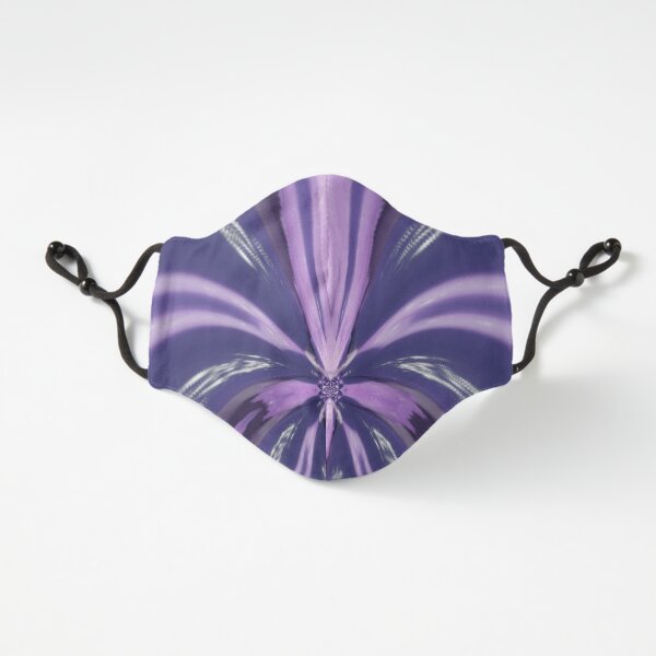 Multicolored unique everlasting pattern. Fractal purple lovers Fitted 3-Layer