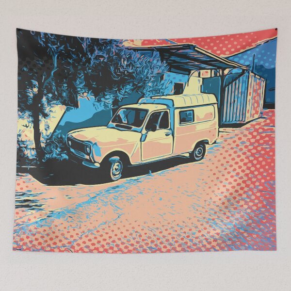 Item preview, Retro French Bakery Van designed and sold by D-Spot Shop.