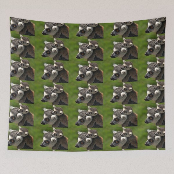 Item preview, Ring-tailed Lemur with Baby designed and sold by Jo Nijenhuis.