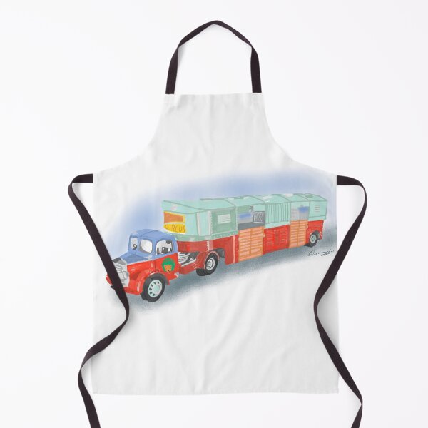 Item preview, Vintage Circus truck in red, green and blue designed and sold by sueshorman.