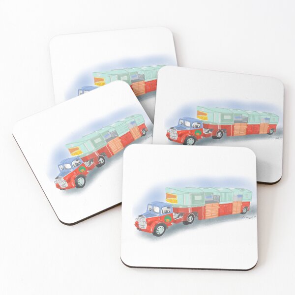 Item preview, Vintage Circus truck in red, green and blue  designed and sold by sueshorman.