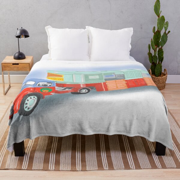 Item preview, Vintage Circus truck in red, green and blue designed and sold by sueshorman.