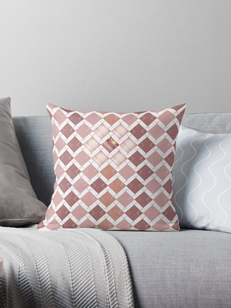 Geometric cushions outlet rose gold