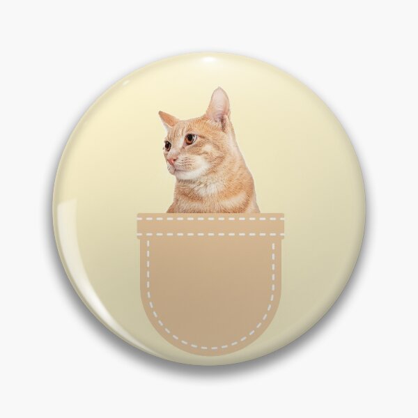 Item preview, Orange Cat in Pocket (Ginger Domestic Short Hair) designed and sold by leBoosh-Designs.