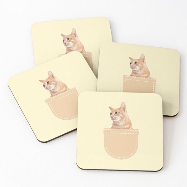 Item preview, Orange Cat in Pocket (Ginger Domestic Short Hair) designed and sold by leBoosh-Designs.