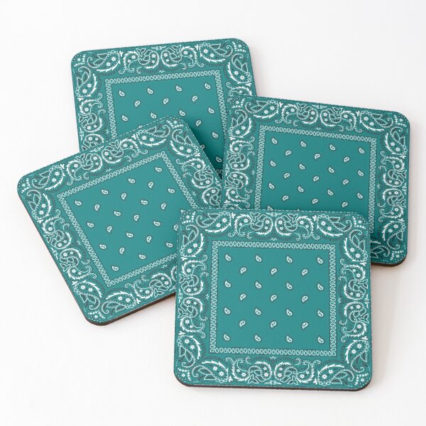 Item preview, Bandana - Hippie Greenish Blue  designed and sold by rosemaryalbo.