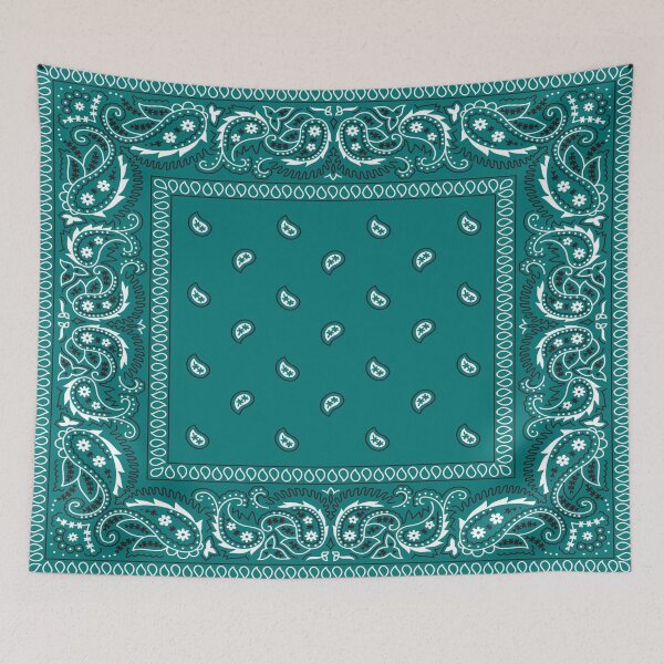 Item preview, Bandana - Hippie Greenish Blue  designed and sold by rosemaryalbo.