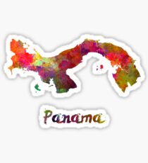 Panama in watercolor Sticker