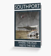 Southport - Where The Mud Meets The Sea Greeting Card