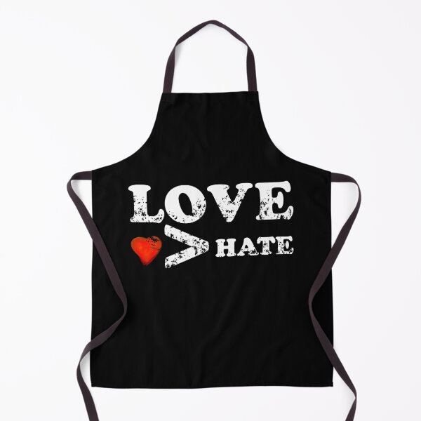 Item preview, Love is greater than hate, stressed love heart and letters designed and sold by Magpie Attack.