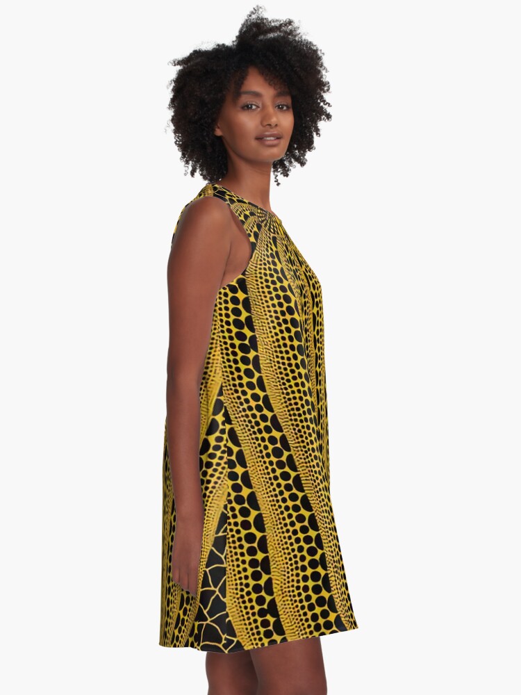 Alternate view of pumpkin large kusama idea A-Line Dress