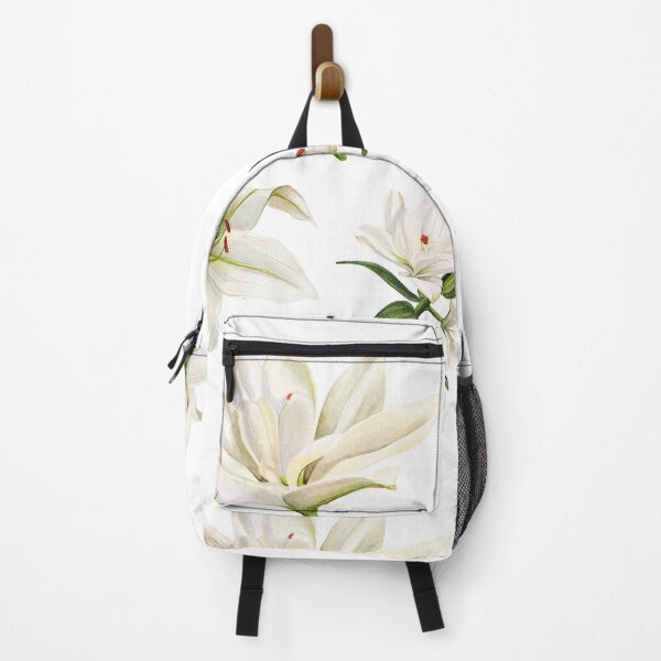 Item preview, White Floral Water Lily Botanical Pattern designed and sold by Yesha Vayeda.