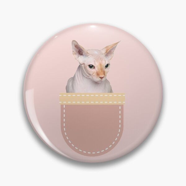 Item preview, Sphynx Cat in Pocket designed and sold by leBoosh-Designs.