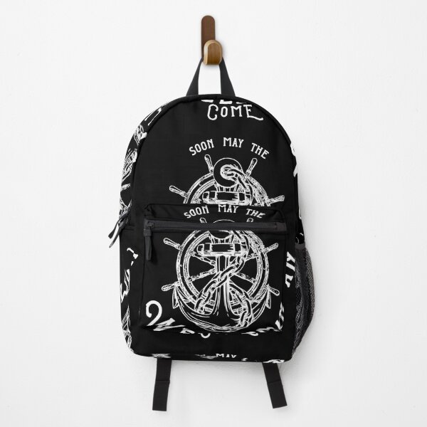 Item preview, Wellerman Anchor and Wheel White on Black designed and sold by ScienceNStuff.