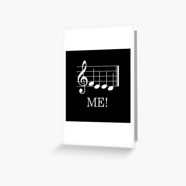 musician feed me Greeting Card