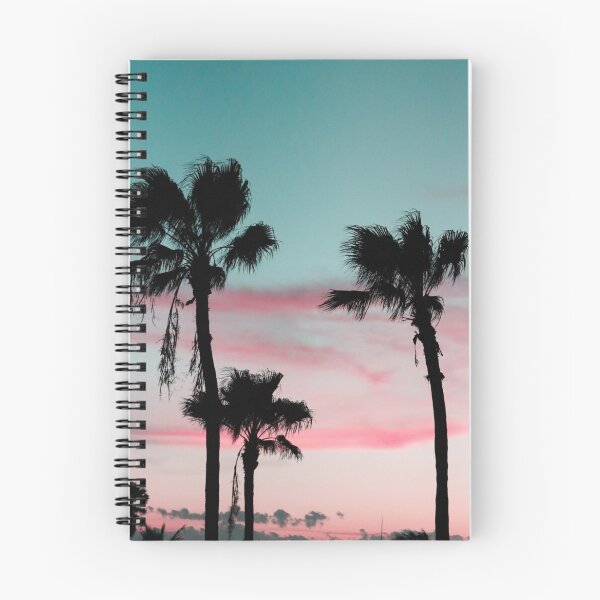 Item preview, A pink, aqua blue tropical sunset designed and sold by justsannex.