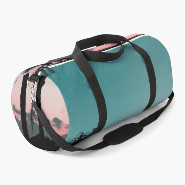 Item preview, A pink, aqua blue tropical sunset designed and sold by justsannex.