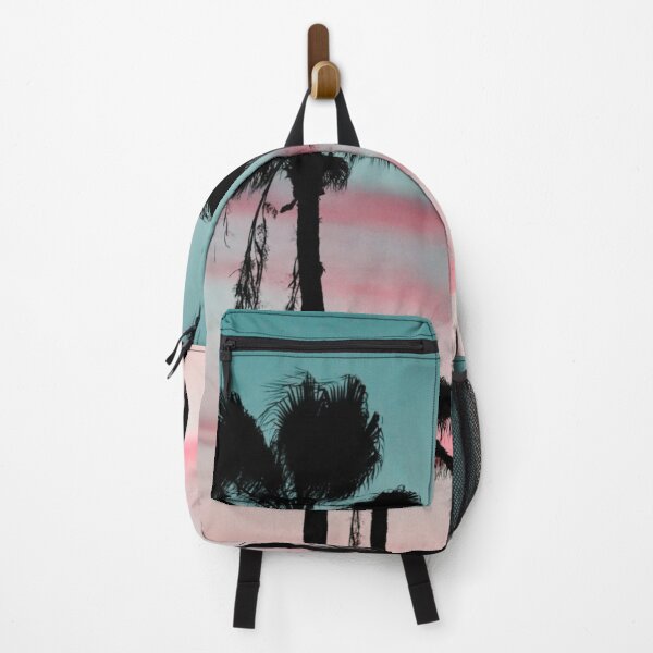 Item preview, A pink, aqua blue tropical sunset designed and sold by justsannex.