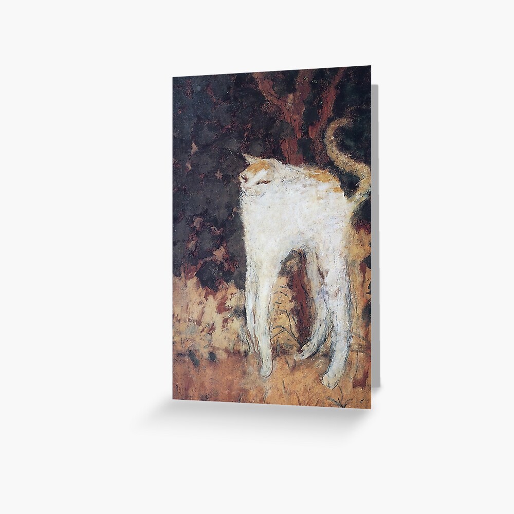 "Pierre Bonnard Le chat blanc (The White Cat) 1894" Greeting Card by HistoryRestored Redbubble
