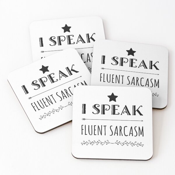 Item preview, I speak fluent sarcasm fancy funny sayings and quotes designed and sold by ashdenent.
