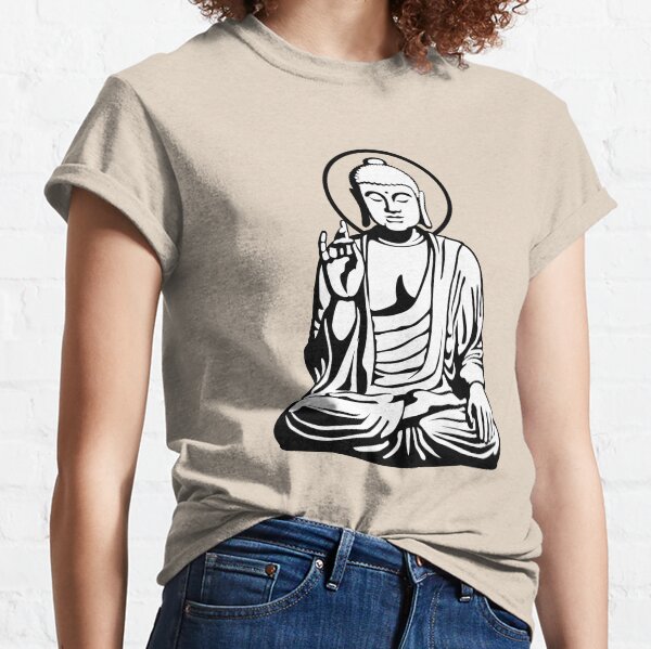 Young Buddha (black white) Classic T-Shirt