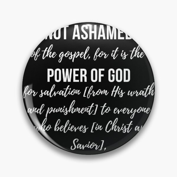 Item preview, Christian Quote Not Ashamed Romans designed and sold by pureheartvision.
