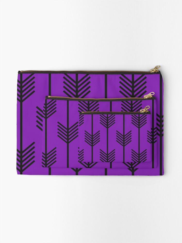 Thumbnail 2 of 4, Zipper Pouch, Arrow pattern designed and sold by JGaelic.