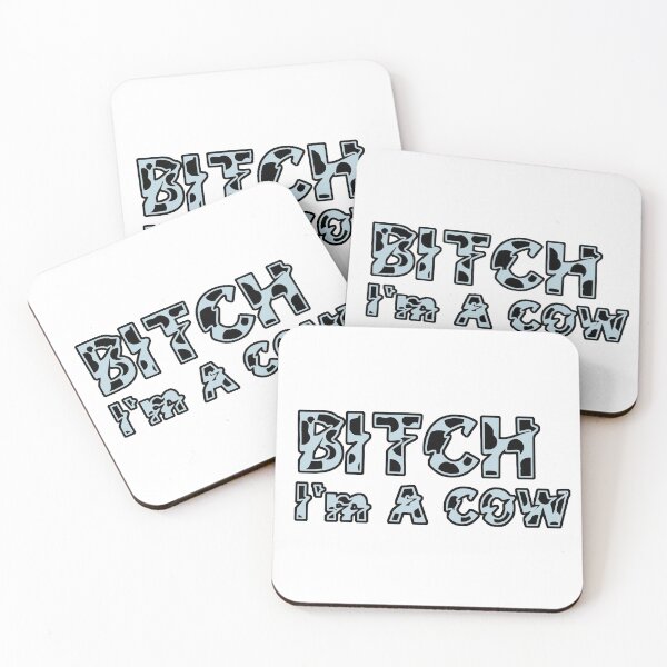 Item preview, "Bitch, I'm a cow" STICKER designed and sold by Ekaterina Pyatakova.