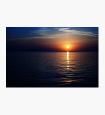 sunset on the sea Photographic Print