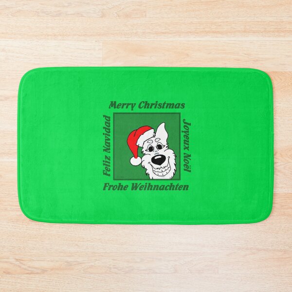 Item preview, White German Shepherd Christmas designed and sold by LivHana.