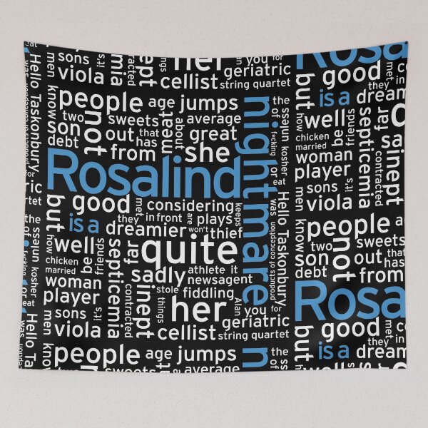 Item preview, Rosalind is a Nightmare Taskmaster Word Art designed and sold by KristopherBel.