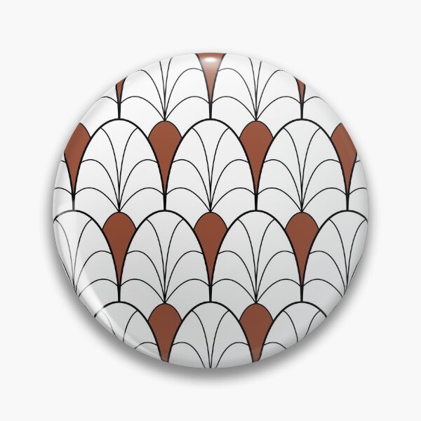 Item preview, Art Deco Calla Lily Pattern in Scarlet designed and sold by belly-e-luna.