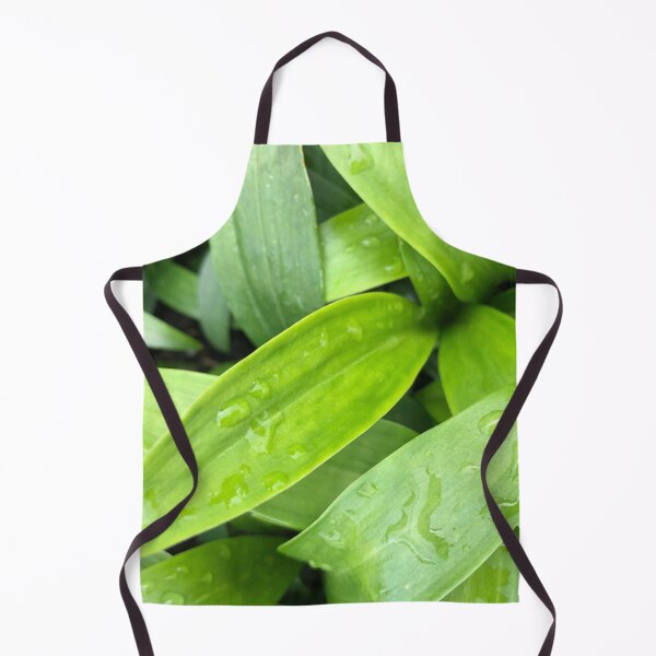 Item preview, Green Lily Leaves after Rain designed and sold by Rachel Pile.