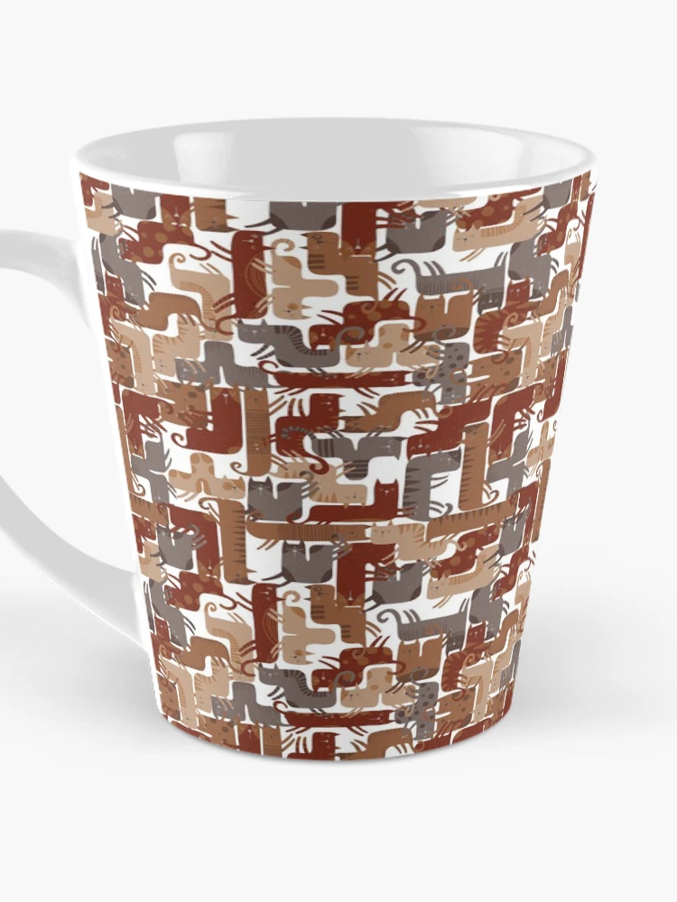 Thumbnail 3 of 4, Coffee Mug, Catris Pattern designed and sold by Ruttolomeo.
