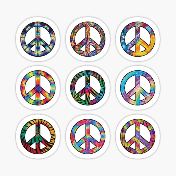 Infinite Peace Sign Stickers Pack Sticker By Photography Art Redbubble