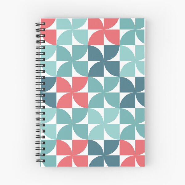 Item preview, Turquoise and Red Windmill Geometric Pattern  designed and sold by Sengflo.