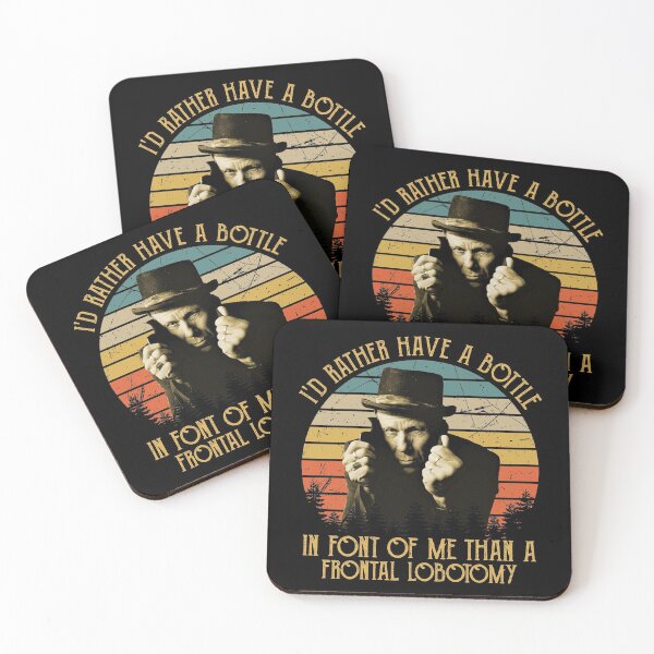 Item preview, Retro Prefiero tener una botella en mi fuente Tom Waits cita designed and sold by JaydenMoore.