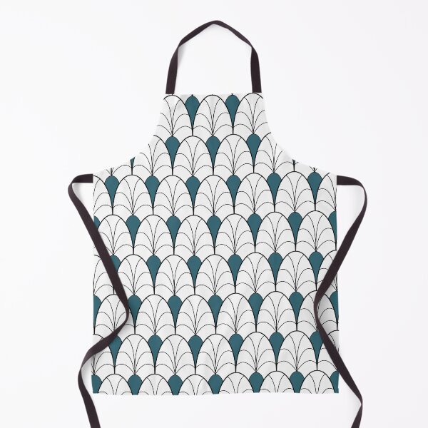 Item preview, Art Deco Calla Lily Pattern in Ocean  designed and sold by belly-e-luna.