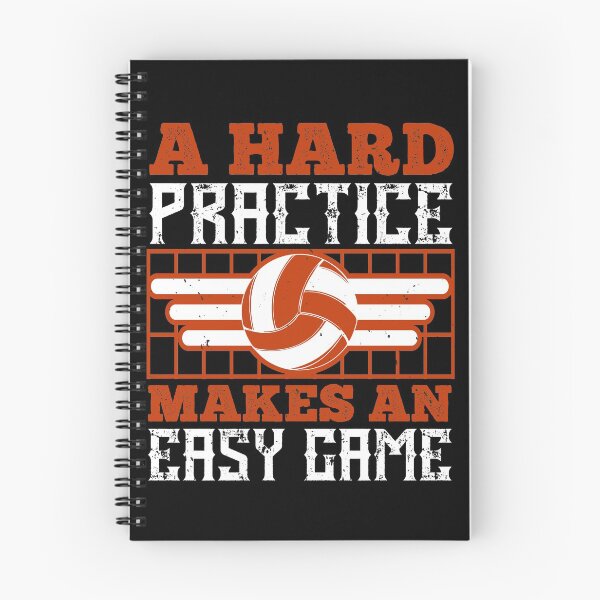 Item preview, A hard practice makes an easy game Volleyball designed and sold by Jadyco.