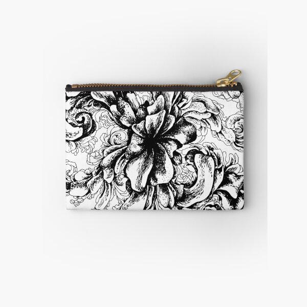 Item preview, Black ink flower ornament designed and sold by LuckyStep.