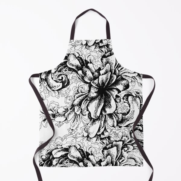 Item preview, Black ink flower ornament designed and sold by LuckyStep.