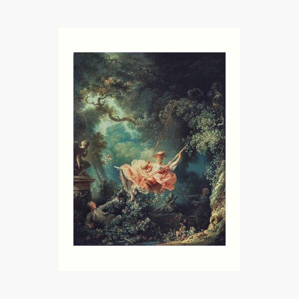Jean-Honoré Fragonard - The Swing (L'Escarpolette) (1767) Art Print